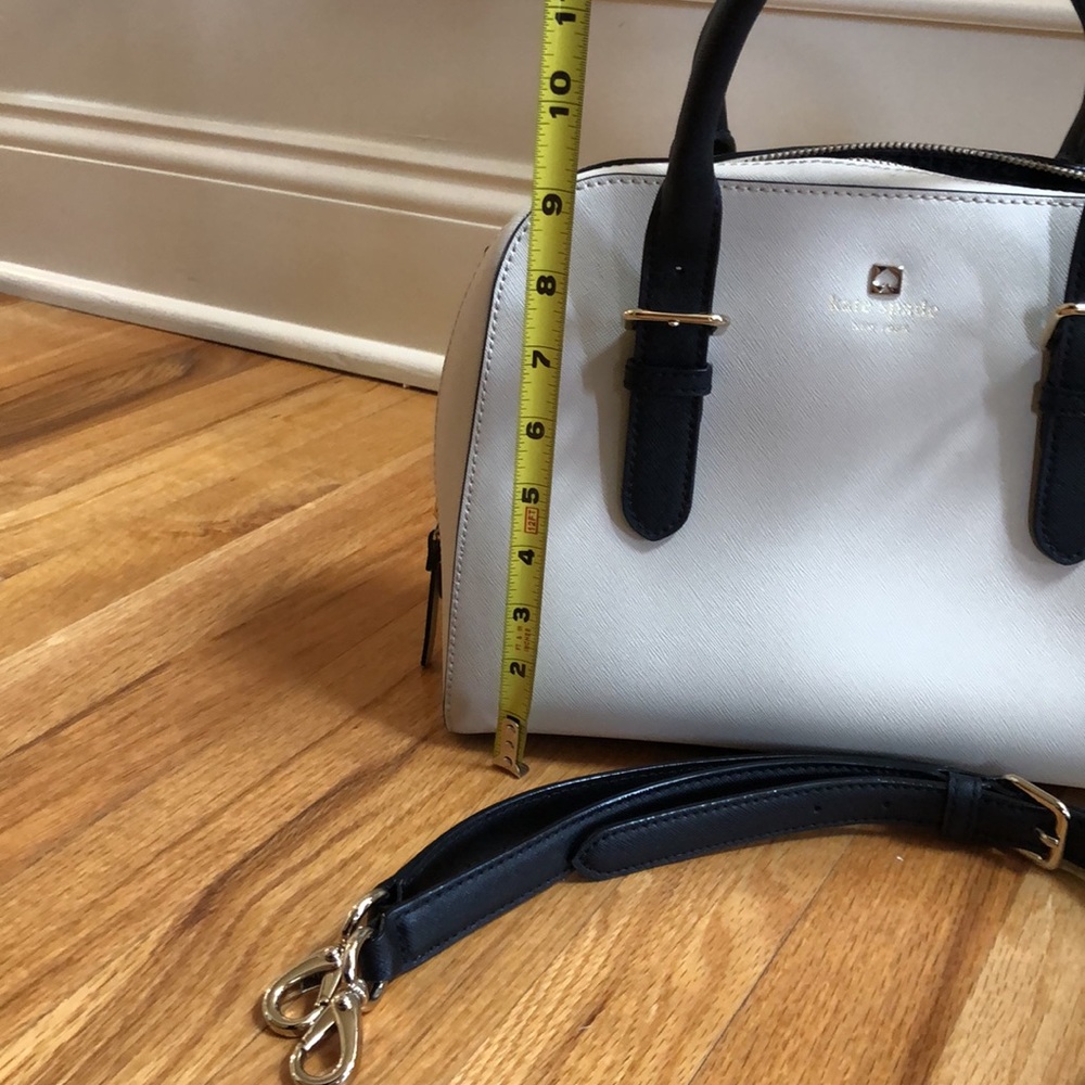 Kate Spade ♠️ Satchel bone and black - Picture 6 of 11